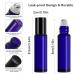 Cobalt Blue Glass Roller Bottles 24 Pack - 10ml Essential Oil Rollers with Stainless Steel Balls - Buy Online on GoSupps.com