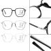 Fashion Multifocus Large Square Frame Reading Glasses - Blue Light Blocking Anti Glare Unisex - 1.0x Gold - Buy Online on GoSupps.com