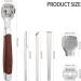 Professional Stainless Steel Foot Scraper & Callus Remover - Includes 10 Replacement Blades for Effective Foot Care - Buy Online on GoSupps.com