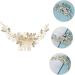 Didiseaon 1pc Pearl Comb Pearl Wedding Comb Gold Hair Ties Bride Hair Comb Bridal Headpiece Crystal Hair Clips Sparking Handmade Comb Barrette Gold Tiara Women's Manual Accessories - Buy Online on GoSupps.com