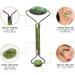 Buy Facial Massager Jade Roller & Gua Sha Tool - Natural Himalayan Stone for Skin Healing Wrinkles & Serum Application - Buy Online on GoSupps.com