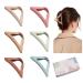 4.3 Hair Claw Clips for Women Thin Fine Thick Hair  6PCS Large Claw Hair Clips for Women Girls Strong Hold Big Triangle Matte Hair Jaw Clips for Hair Cute 90's Hair Accessories Clamps with Gift Box Triangle-6PCS