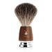 MHLE RYTMO Pure Badger Shaving Brush | High-Grade Steamed Resin Handle with Chrome Accents | Luxury Shave Accessory for Men Steamed Ash 1 Count (Pack of 1)