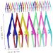 FRCOLOR 120-Piece Eyebrow Tweezers Kit - Plastic Eyebrow Tools & Clips for Women | Perfect Eyelash Tweezing Solutions - Buy Online on GoSupps.com