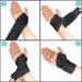 Adjustable Wrist Support Brace - 2 Pack for Fitness, Weightlifting, Tendonitis - Pain Relief for Carpal Tunnel, Arthritis, Joint Pain (Black) - Buy Online on GoSupps.com