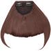 One Piece Hair Extensions Clip In Bangs Fake False Hair Piece Clip On Front Hair Bangs Fringe Cute - Medium Brown - Buy Online on GoSupps.com