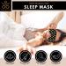 Samadhaan Mulberry Silk Sleep Eye Mask for Side Sleepers - Black & Gold (2 Pack) - Buy Online on GoSupps.com