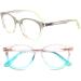 SIGVAN 5 Pack Ladies Reading Glasses - Blue Light Blocking Stylish Round Eyeglasses for Women | Colorful 2.5x Magnification - International Shipping Available - Buy Online on GoSupps.com