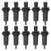 Wedge and Feather Shims Concrete Marble Granite Rock Stone Splitting Hand Tools (5/8  10Pcs)