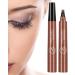 Liquid Eyebrow Pencil Brow Pencil with Fork Tip 4 Point Waterproof Eyebrow Pencil No Smudge Liquid Brow Quick Dry EyeLiner for Long Lasting Red Brown - Buy Online on GoSupps.com
