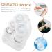 Homsfou 8-Piece Contact Lens Container Organizer - Cosmetic Lenses Storage Box & Cleaning Tool Case for Glasses - Buy Online on GoSupps.com