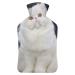 Animal White Cat Hot Water Bottle With Cover Plush Bed Bottle Hand Warmer For Adults And Children 26.5X15.3cm