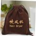 BELLIFFY 3 Pcs Hair Dryer Storage Bag Drawstring Bags Travel Blow Dryer Hair Tools Travel Bag Fabric - Buy Online on GoSupps.com