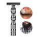 EVTSCAN Classic Men's Anti-Slip Dual Blade Manual Razor - Vintage Style Black Shaver for a Smooth Shave - Buy Online on GoSupps.com