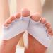 Childweet Invisible Half Socks for Men & Women | 4 Pair Cotton Toe-Topper Yoga Pads | Non-Slip Slippers | Ideal for Sandals | 10x7cm White - Buy Online on GoSupps.com