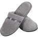 Buy Tianmao 5 Pairs Coral Fleece Closed Toe Hotel Slippers | Universal Size Gray | Perfect for Spa Parties & Travel - Buy Online on GoSupps.com