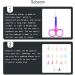 IOIUSKKU Nail Cuticle Nippers Stainless Steel Scissors Eyebrow Trimmer Trimming Tool Spray Blue Pink - Buy Online on GoSupps.com