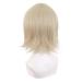 MapofBeauty 12 Inch Short Straight Blonde Cosplay Wig for Men & Women - Gold Side Bangs Fiber Wig - Buy Online on GoSupps.com