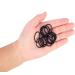 Zcoins Mini Hair Straps for Thin Hair - 100 Pack Black Ponytail Bands for Newborns & Toddlers - 2.5 cm - Buy Online on GoSupps.com