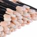 Baluue 100 Pcs Cosmetic Professional Double- End Eyeshadow Brushes Makeup Makeup Tools Black Size 2 Black - Buy Online on GoSupps.com