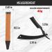 Professional M&LD Cut Throat Razor Kit - Stainless Steel Single Edge Blade with Leather Sharpener for Barber & Home Shaving - Ideal Straight Razor Gift for Men - Buy Online on GoSupps.com