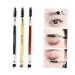Double Ended Wood Handle Eyebrow Brush & Comb - Professional Makeup Tool for Perfect Eyebrows | International Shipping Available - Buy Online on GoSupps.com