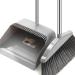 Broom and Dustpan Set for Home - Dust Pans with Long Handle | Outdoor Indoor for Home Kitchen Must Haves for Home Grey
