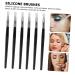Balacoo 15 Pcs Silicone Lip Mask Brush Set - Lipstick Applicator & Black Eyeshadow Brush for Cosmetic Massage & Hair Updos - Buy Online on GoSupps.com