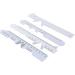 Fatteryu 4 Types White Straight Edge PD Ruler - Precision Pupil Distance Measurement for Accurate Glasses Fitting - Buy Online on GoSupps.com