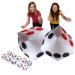 13" Jumbo Inflatable Dice, 2pack Outdoor Fun Giant Inflatable Dice Set and 12mm 10pcs Dice for Indoor and Outdoor Broad Game, Ludo and Pool Party
