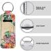 Tropical Floral Polynesian Turtle Lip Gloss Holder Keychain | Neoprene Chapstick Sleeve - Shop Internationally - Buy Online on GoSupps.com