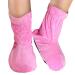 Doctor Developed Feet Warmers Heated Booties (Not for Walking in) - Foot Warmers for Women & Men - Heat Therapy Socks w/Microwavable Heating Pad - Warmer Booties & Doctor Written Handbook Pink Pink - Heated Booties One Size