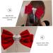 DOITOOL Bowknot Hair Clip Tassel Hair Clip Big Hair Clips Ribbon Bows Rhinestone Barrettes for Women Bowknot Headdress Silky Hair Clip Hair Clip for Girls Rhinestones Miss Red - Buy Online on GoSupps.com