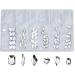 FEIlei 60Pcs Flatback Diamonds Jewelry Nail Art Rhinestones Decorations Manicure Charms