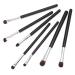 7-Piece Kabuki Makeup Brush Set - Professional Wet & Dry Cosmetic Brushes for Blush Powder Highlight & More - Black - Buy Online on GoSupps.com