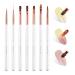 Shop KADS Nail Art Brushes Set - 7 Pcs Professional Nail Design Tools with Gel & Polish Brushes - Perfect for Nail Art Enthusiasts - Buy Online on GoSupps.com