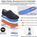 Elderly Diabetic Edema Shoes for Men | Extra Wide Air Cushioned Walking Sneakers | Fully Adjustable Light Blue Outdoor Indoor Footwear - Buy Online on GoSupps.com