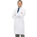 NY Threads Men's Professional Lab Coat - White, Full Sleeve, Poly Cotton, Large - Buy Online on GoSupps.com