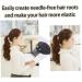 Buy Invisible Fluffy Hair Cushion Sponge Clips - 2-Piece Black Set for Princess Style | Women's Hair Jewelry - Buy Online on GoSupps.com