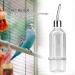PSPSOP Parrots Drinking Fountain 180ml/350ml - Water Supply Bottles for Birds & Small Animals with Stainless Steel Nipple Dispenser - Buy Online on GoSupps.com
