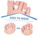 Gatuida 4 Pairs Toe Separator & Splint Brace for Hallux & Hammer Toes - Adjustable Foot Splitter for Men & Women - White Sebs Big Toe Spacers - Buy Online on GoSupps.com