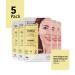 Anti-Fatigue Eye Masks - 5 Pairs for Dark Circles & Puffiness - Hydrating with Vitamin C Cucumber & Hyaluronic Acid - Vegan & Cruelty-Free Skincare - Buy Online on GoSupps.com