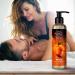 Buy Sensual Peach Massage Oil 200ml | Edible Body Oil with Almond Grape Seed & Macadamia Oil | Kissable & Perfect for Couples | International Shipping Available - Buy Online on GoSupps.com