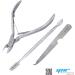 Cuticle Trimmer Cuticle Pusher - 3 Pcs Cuticle Cutter Nipper Clipper Dead Skin Remover Scissor Plier Manicure Pedicure Tools Nail Tools Set for Fingernails and Toenails - Buy Online on GoSupps.com