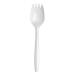 Georgia-Pacific Dixie 5.75" Medium-Weight Polypropylene Plastic Spork by PRO , White, CMP21C, (Case of 1,000) Unwrapped