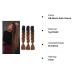 Ombre Kanecalon Braiding Hair 3 Pack | 24-inch Jumbo Braid Extensions | Synthetic Hair for Braiding (Black-Dark Brown) - Buy Online on GoSupps.com