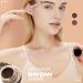 Eyebrow Stamp and Stencil Kit - Professional Waterproof Brow Pomade for Natural Brows | Long-Lasting Smudge-Proof Makeup Trio with 20 Stencils - Light Brown - Buy Online on GoSupps.com