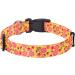 Mihqy Adjustable Soft Nylon Dog Collar - Comfortable Yellow Flower Design for Small to Medium Dogs & Cats (L Neck 38-63 cm) - Buy Online on GoSupps.com