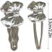 AJOIDR 2000s Metallic Hairclip for Teens Girl Silver Bowtie Hair Clip Hair Barrettes for SideBang 2000s Hair Styling Tool - Buy Online on GoSupps.com