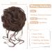 Deethens Messy Hair Bun Scrunchie - Curly Updo Ponytail Chignon Hairpiece in Medium Chestnut Brown - Buy Online on GoSupps.com